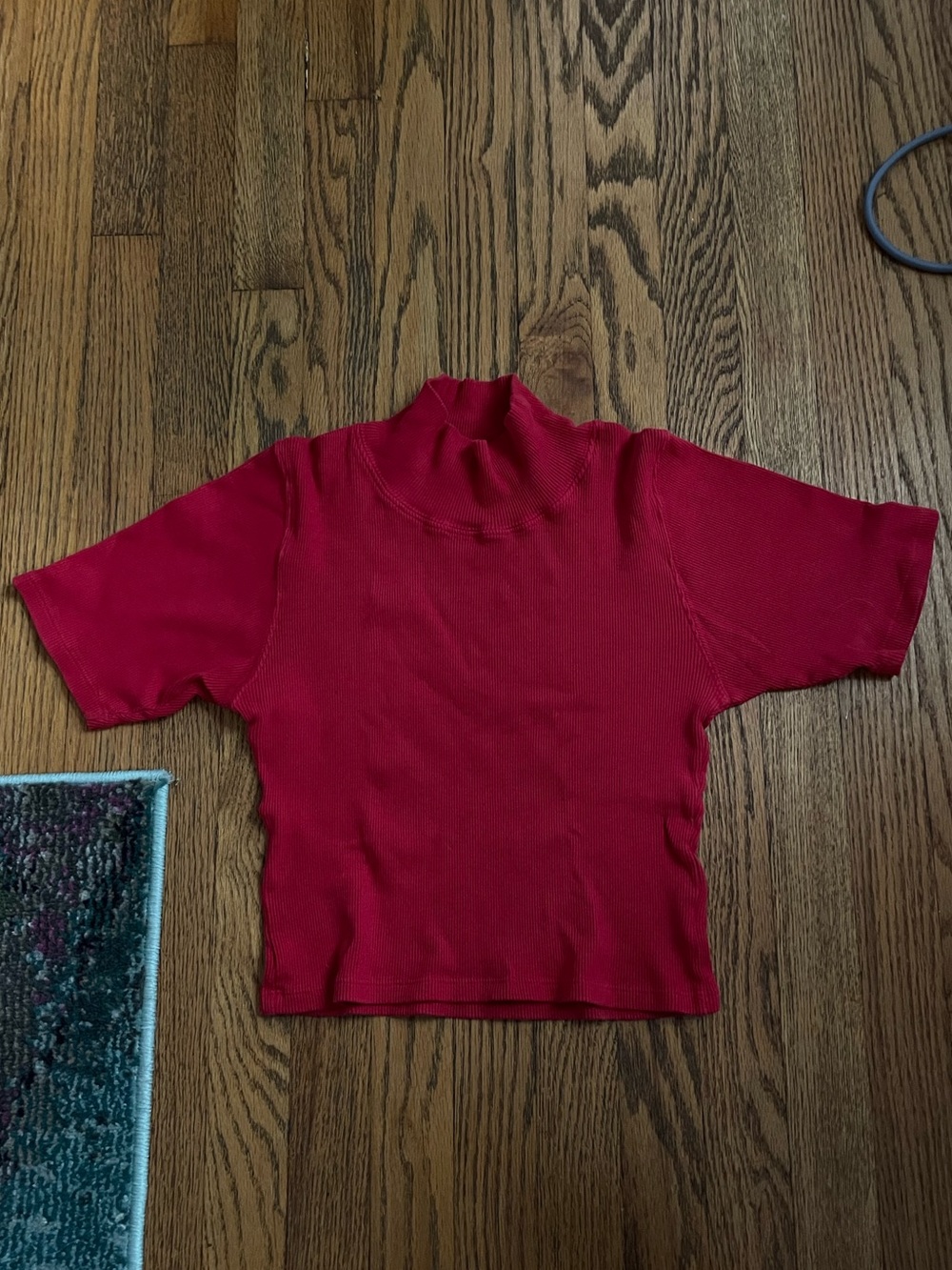Big Bud Press Red Short Sleeve Turtleneck